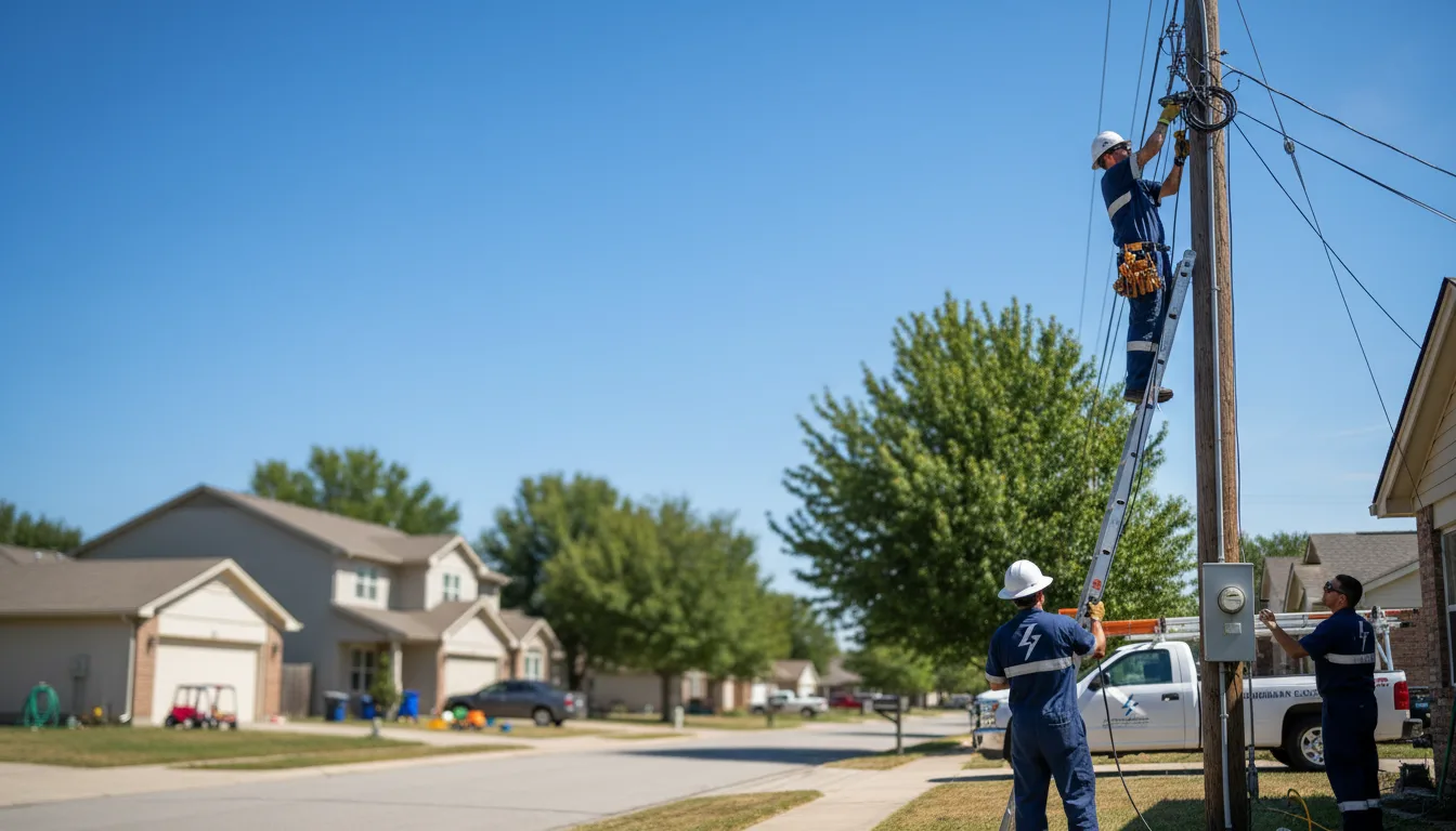 Residential electrician providing installation services in Myrtlewood, AL